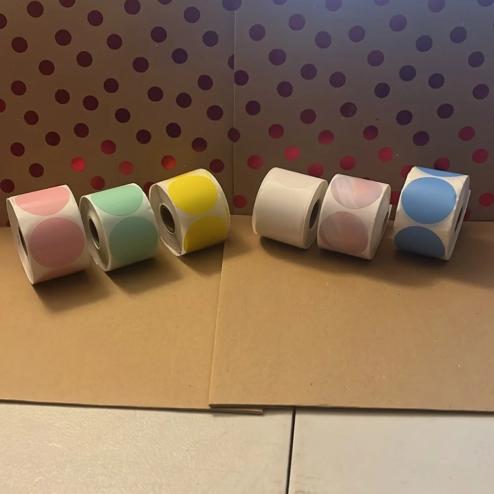 (50) 2” Qr Code Stickers 15 Colors Available
